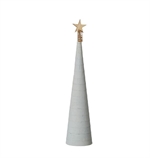 Juletræ Snow cone grå højde 37 cm - Tinashjem